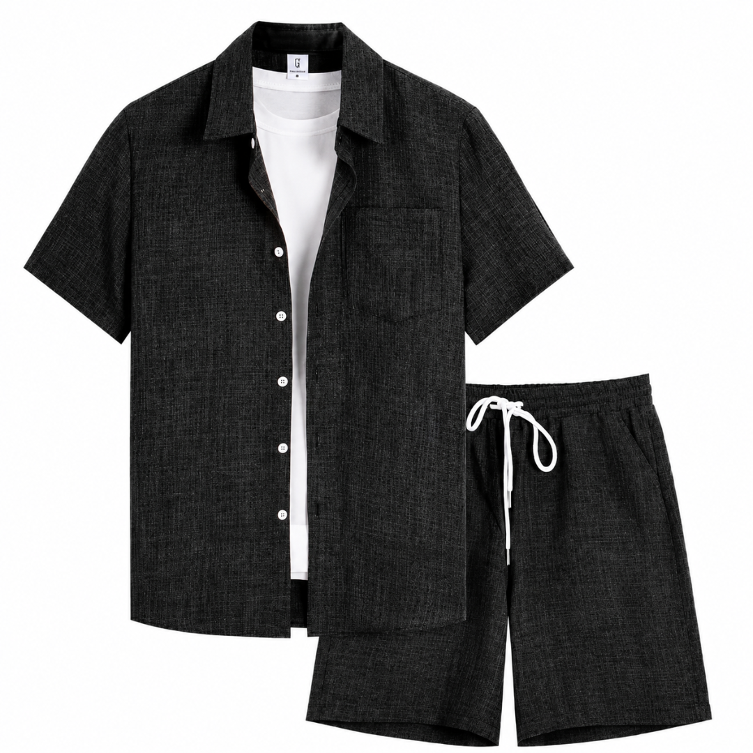 Men Summer Set [Shirt + Free Shorts]