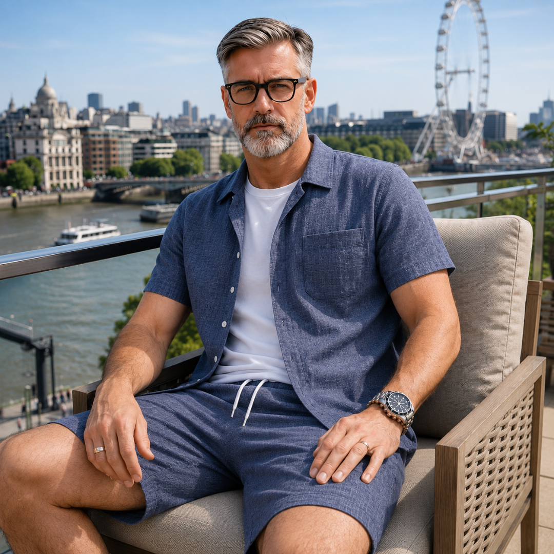 Men Summer Set [Shirt + Free Shorts]