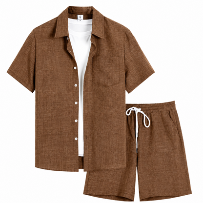 Men Summer Set [Shirt + Free Shorts]