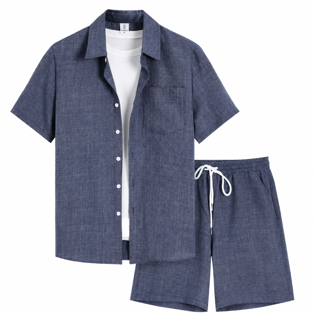 Men Summer Set [Shirt + Free Shorts]