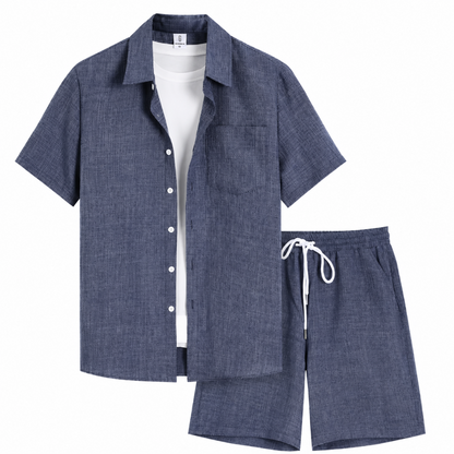 Men Summer Set [Shirt + Free Shorts]