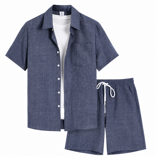 Men Summer Set [Shirt + Free Shorts]