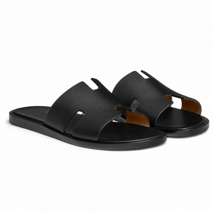 Riviera Leather Slides